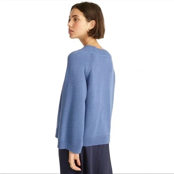 J. Crew Blue Crew Neck Sweater - Picture 2 of 6